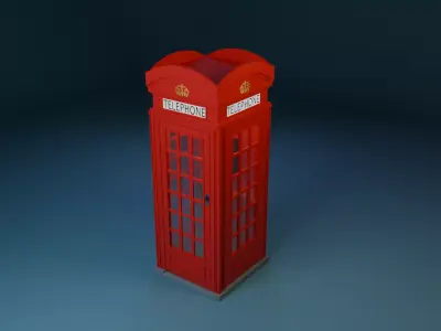 3D London Phonebooth 3D model