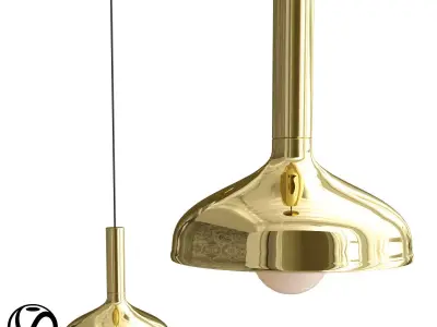LUCIO brass pendant lamp 3D model