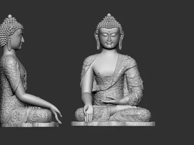 12 Buddha 3D print model