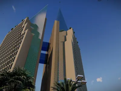 Tawuniya Towers  3D model