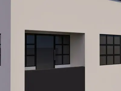 Apartment Building 002 3D model