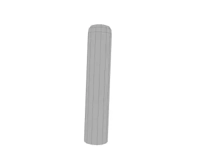 Bollards Collection Low-poly 3D model