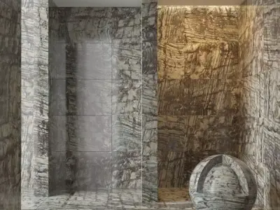 Marble wall 10 3D model