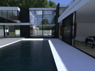 Modern house 3D model 39