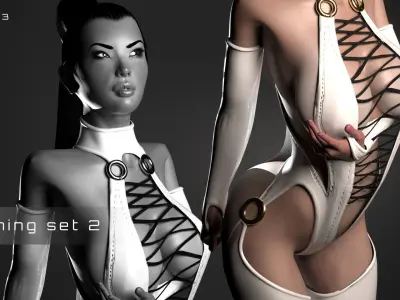 Female 03 Low-poly 3D model