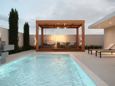 Modern leisure area 3D model