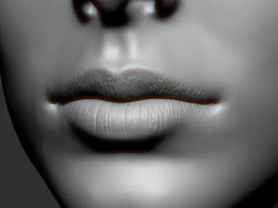Lips Detail Alpha Pack 3D model