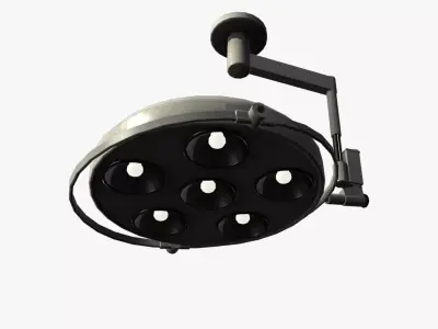 Retro Operation Light Low-poly 3D model