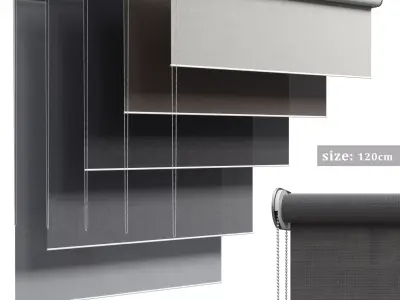 Roller blinds 05 3D model