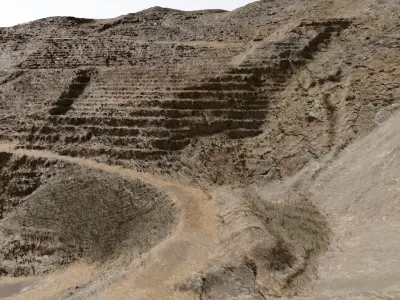  Photorealistic Open Cast Mine 8K Scene Terrain 