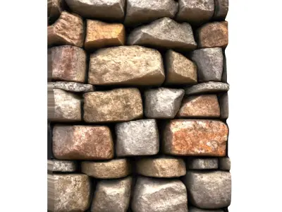 Stacked Boulders Wall Prop High Poly 3D print model purchase
