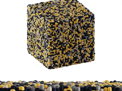 FLUFFY SQUARE POUF SEATING