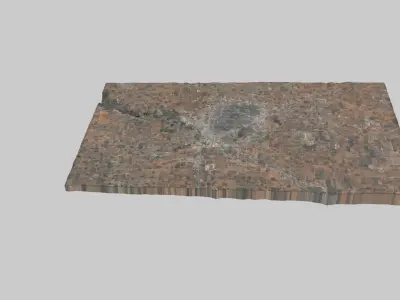 Lubbock City Low-poly 3D model