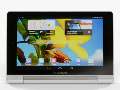 Lenovo Yoga Tablet 8 Low-poly 3D model