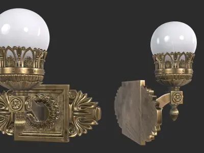 Wall Street Light 3D model