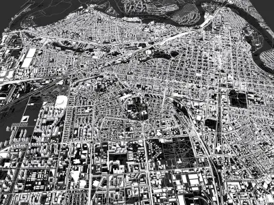 Cityscape Krasnodar Russia 3D model