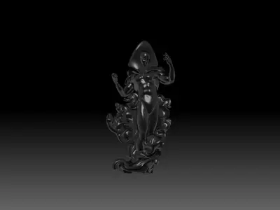 Cronal octopus statue 3D print model