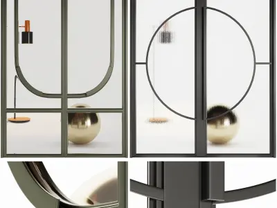 Set Modern Door 05 3D model