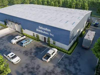 ware house design 3d model 3D model