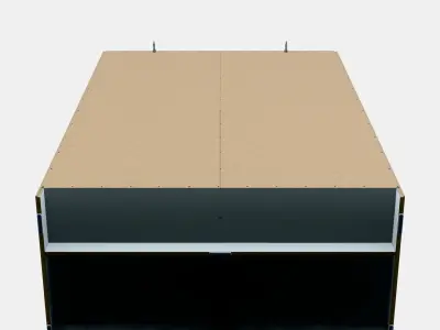 KLEPPSTAD Wardrobe with sliding doors Low-poly 3D model