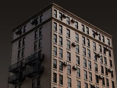 New York Style City Building 3D model