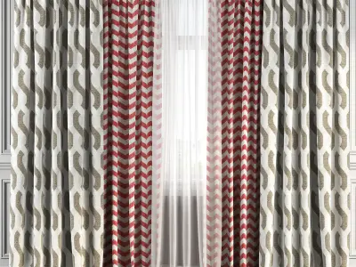 Curtain Set 161 3D model