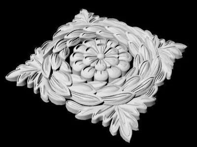 rosette dekor 3D model 11