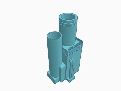 Factory Plant Model 3D print model