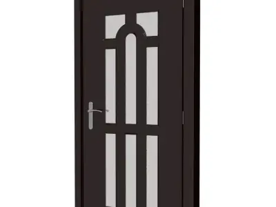 Plastic door 07 3D model