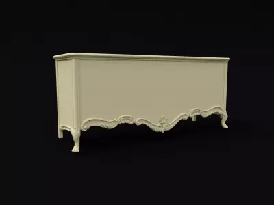 bedside table 3D model