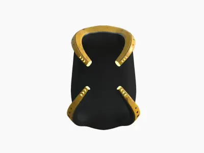 SciFi Backpack G02 Yellow - Fashion Character Design Low-poly 3D model