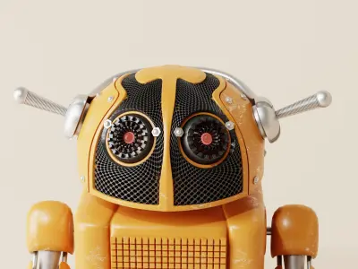 Robot V11 Low-poly 3D model