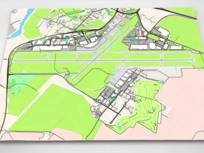 Canberra International Airport Australia 3D model