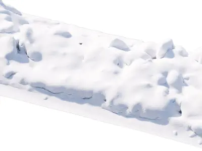 Long snowdrift  3D model