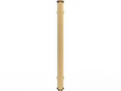 Classic Door Handle 05 Gold Low-poly 3D model