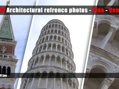 363 Architectural reference photo - pisa - venice - vol 02 3D model
