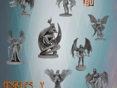 WARRIORS ANGELS DEMONS 3D print model