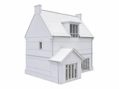 Neighborhood Houses P30 Low-poly 3D model