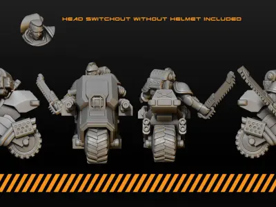 Biker squad 3D print model