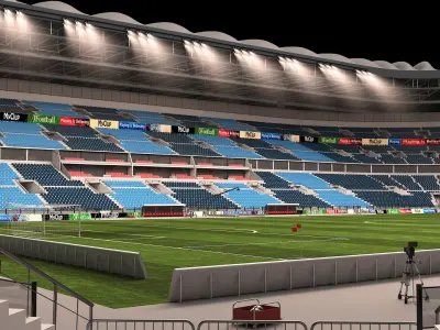  Soccer Stadium - High detail Night 