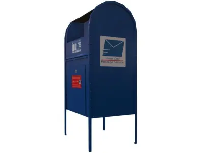 Mail Box Low-poly 3D model order