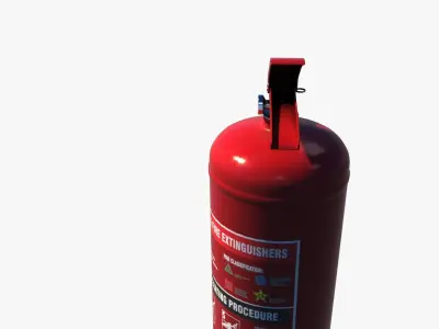 Fire Extinguisher Low-poly 3D model