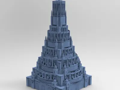 Fantasy Art Deco New York Art Deco Grand Tower  3D model