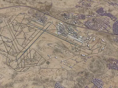 Taif - Airport - TIF Low-poly 3D model