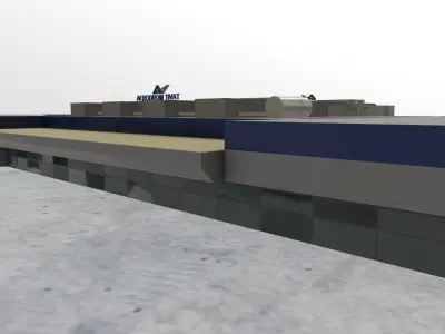 LYTV Terminal Low-poly 3D model