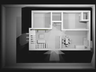 Modern House Free 3D model 11
