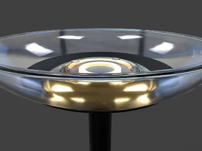 Torchiere Floor Lamp - Low Poly Low-poly 3D model