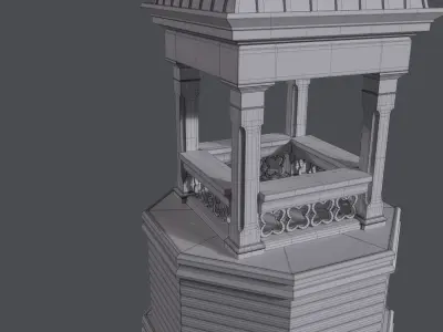 Gothic Tower B 3D model
