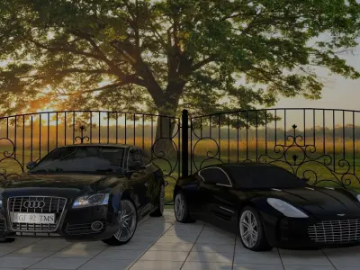 Modern House - Interior - Exterior design 3D model