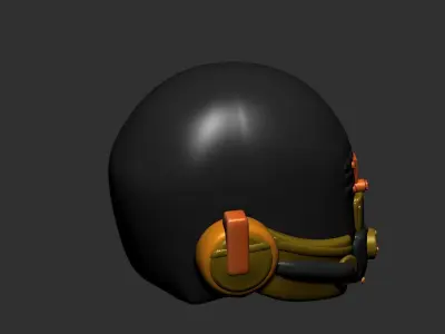 helmet high poly sculpt 3d printable ver 7 3D model 3D model 83